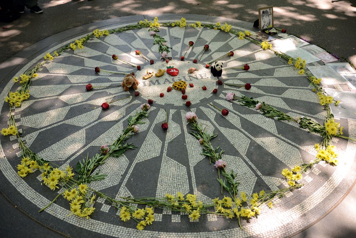 20A Imagine Mosaic Strawberry Fields Memorial To John Lennon In Central Park West At 72 St
